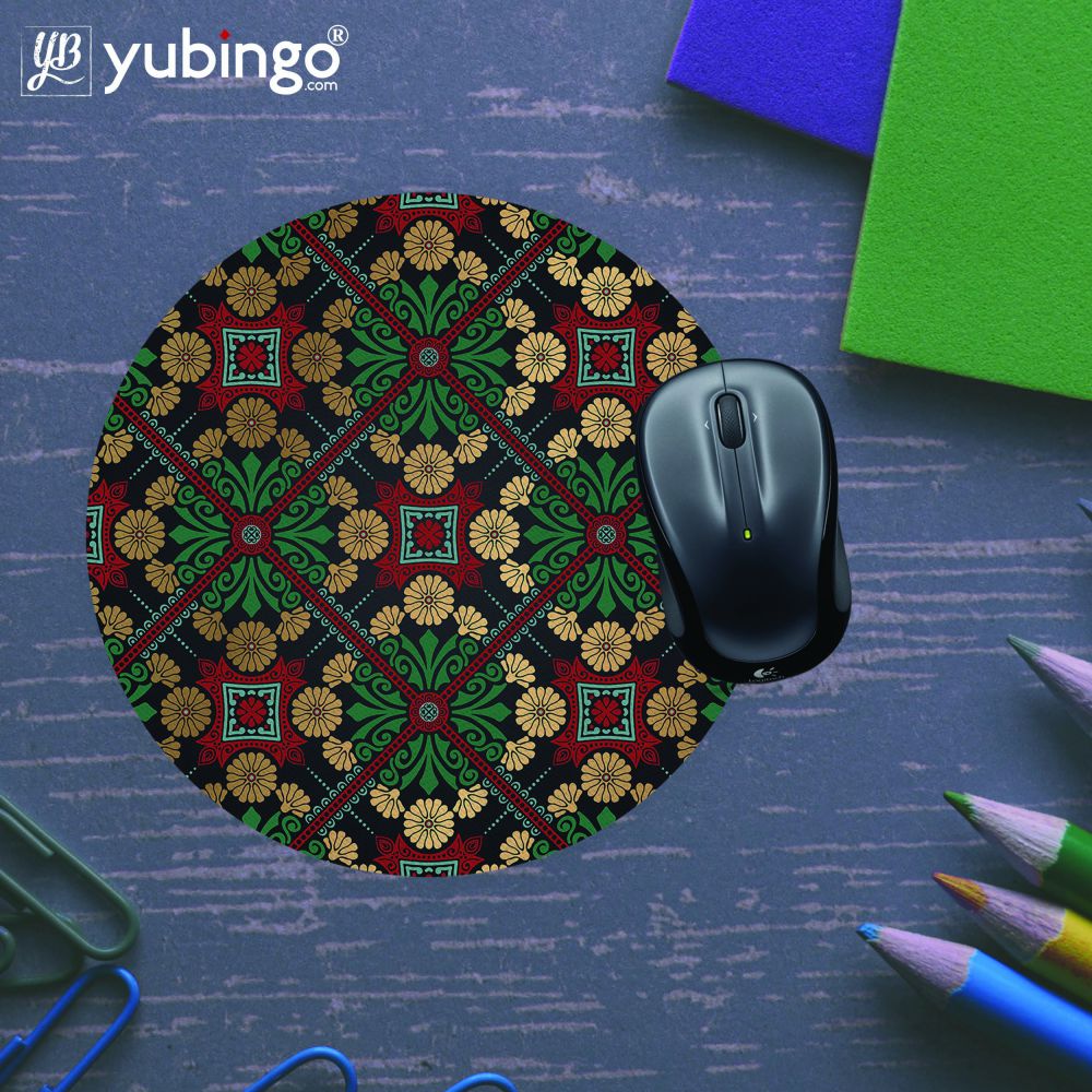 Designer Pattern Mouse Pad (Round)-Image5