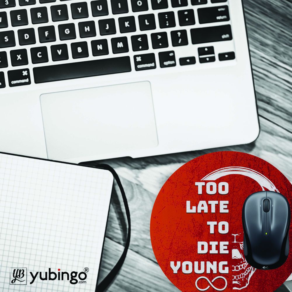 Die Young Mouse Pad (Round)-Image4