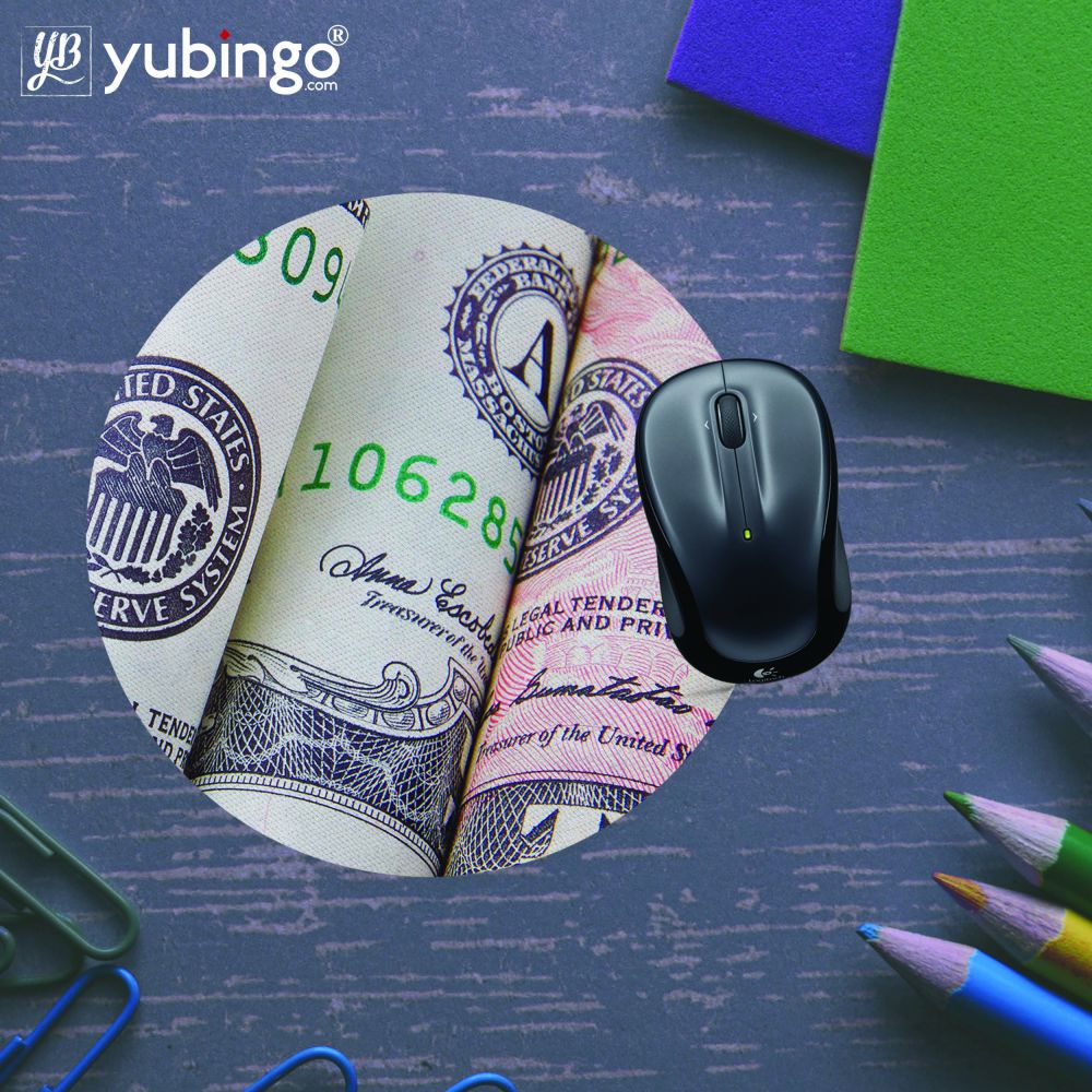 Dollars Mouse Pad (Round)-Image5