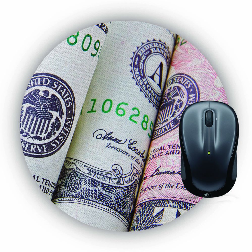 Dollars Mouse Pad (Round)