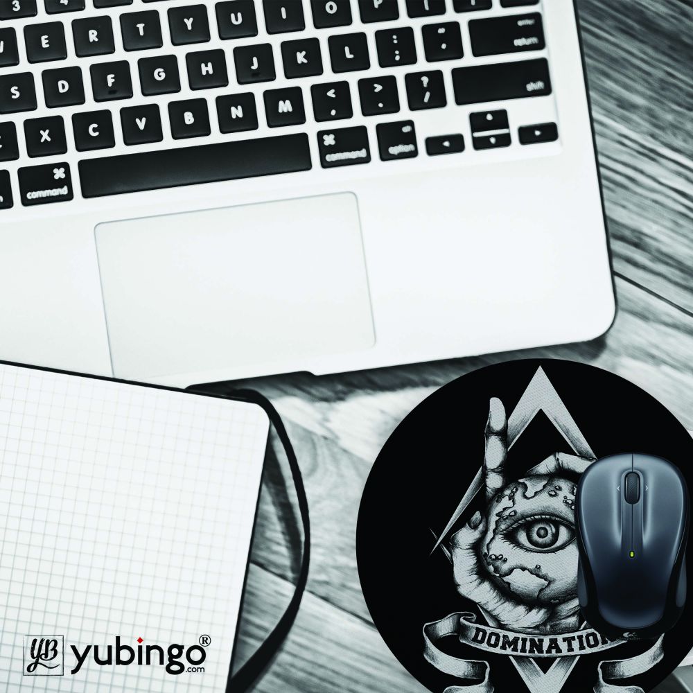 Domination Mouse Pad (Round)-Image4