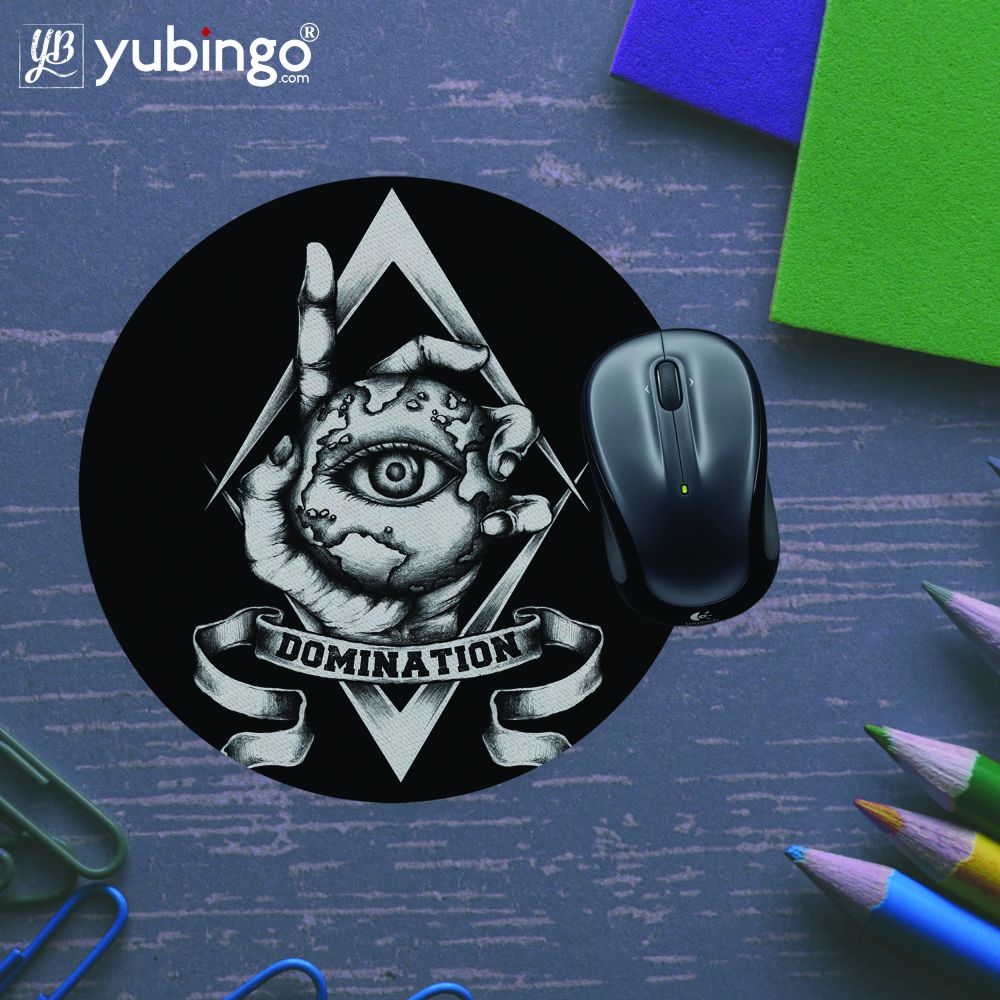 Domination Mouse Pad (Round)-Image5