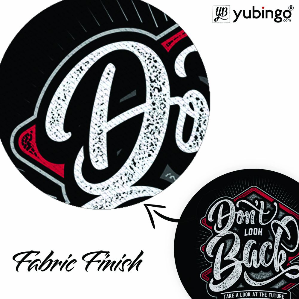 Don't Look Back Mouse Pad (Round)-Image3