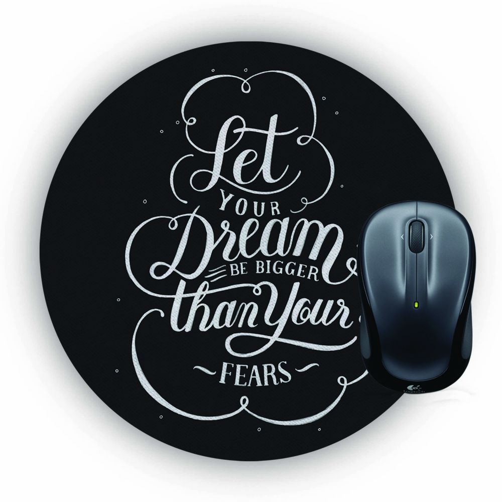 Dream Bigger Mouse Pad (Round)