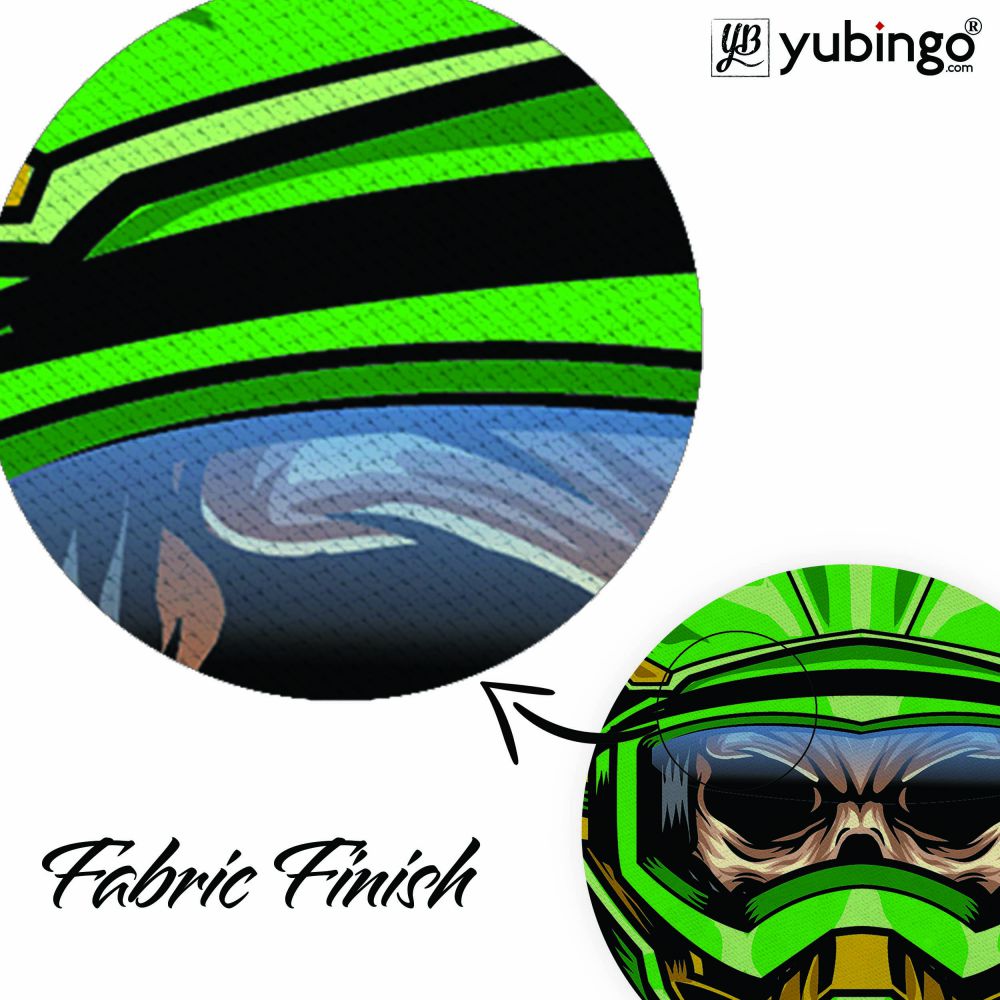 Driving Skull Mouse Pad (Round)-Image3
