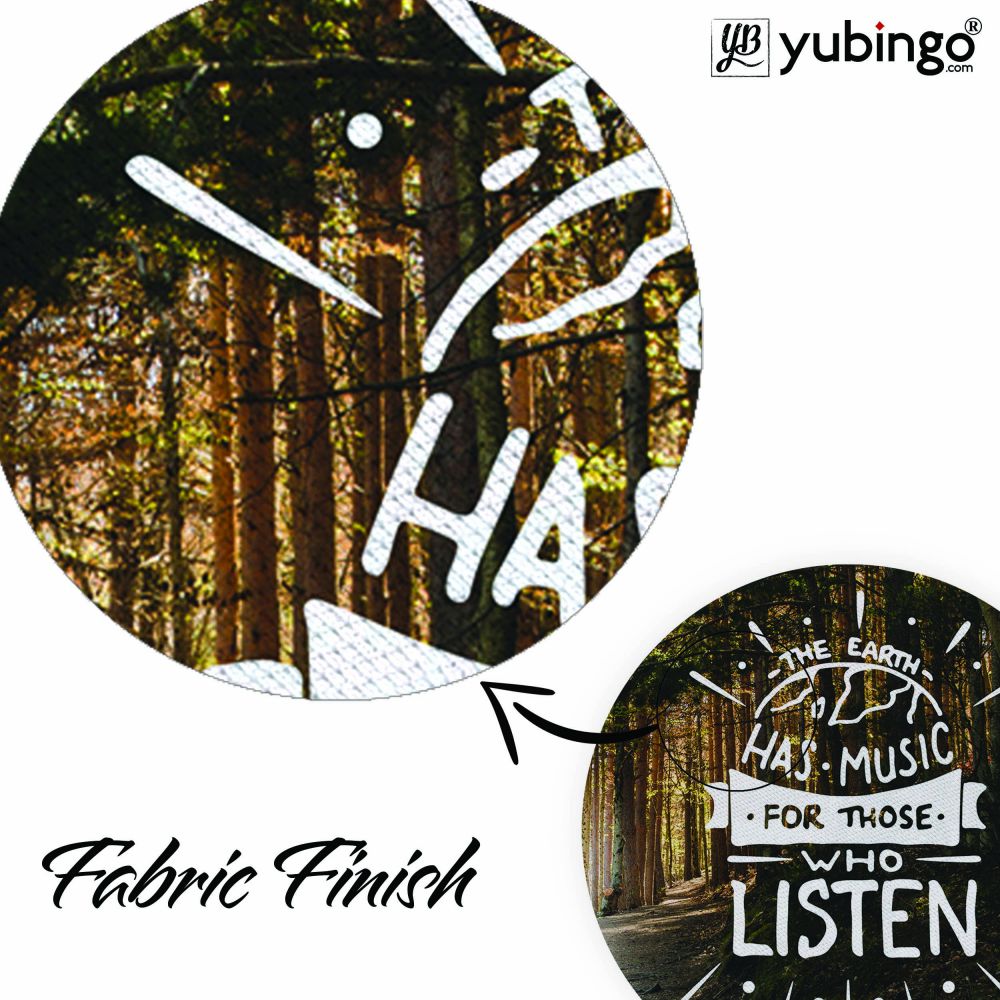 Earth has Music Mouse Pad (Round)-Image3