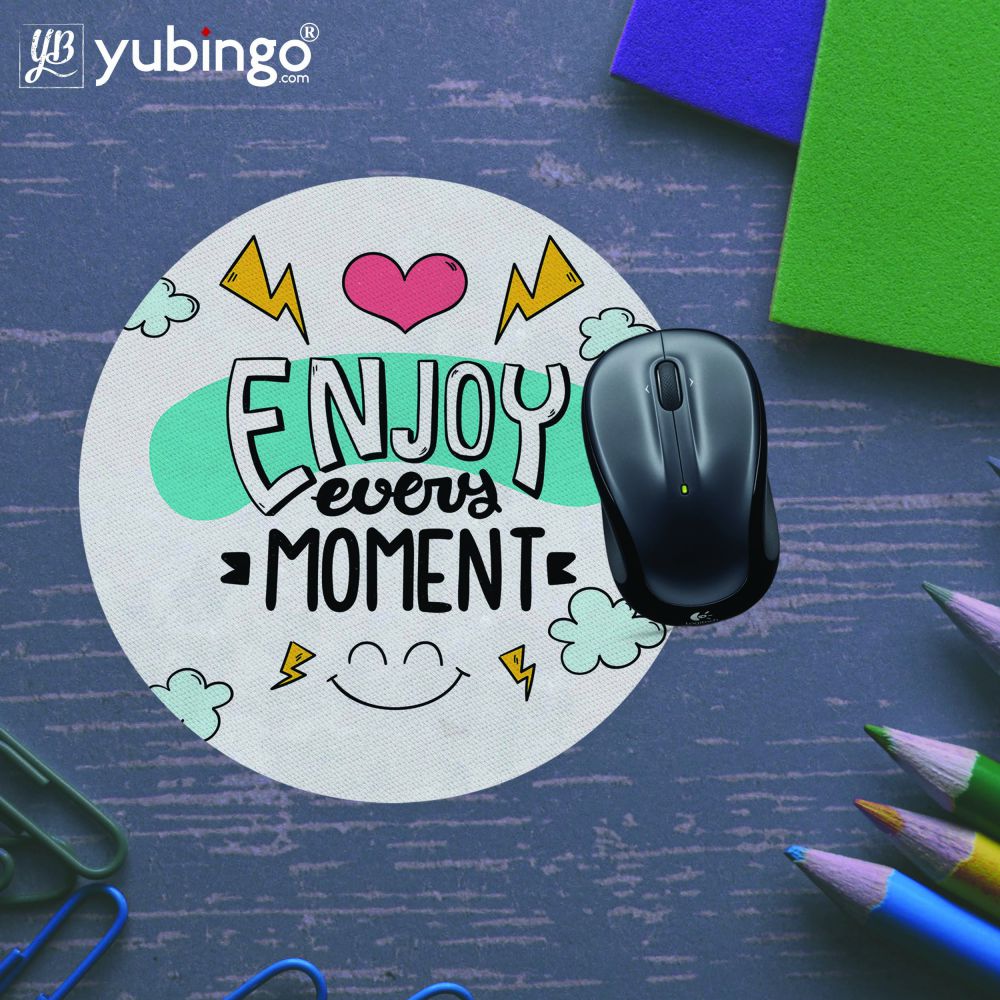 Enjoy Moment Mouse Pad (Round)-Image5