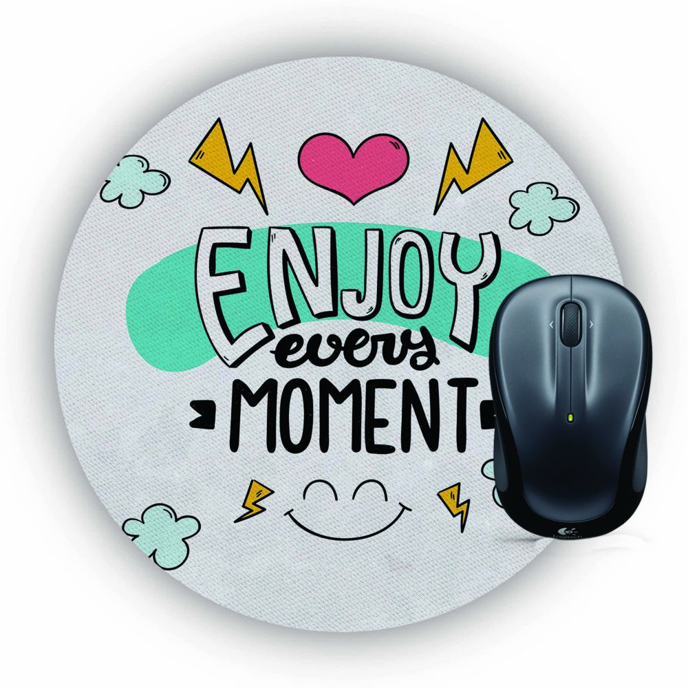 Enjoy Moment Mouse Pad (Round)