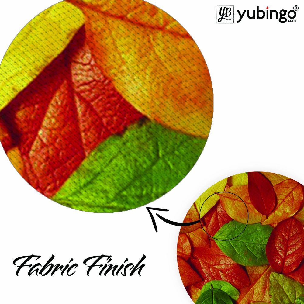 Fallen Leaves Mouse Pad (Round)-Image3