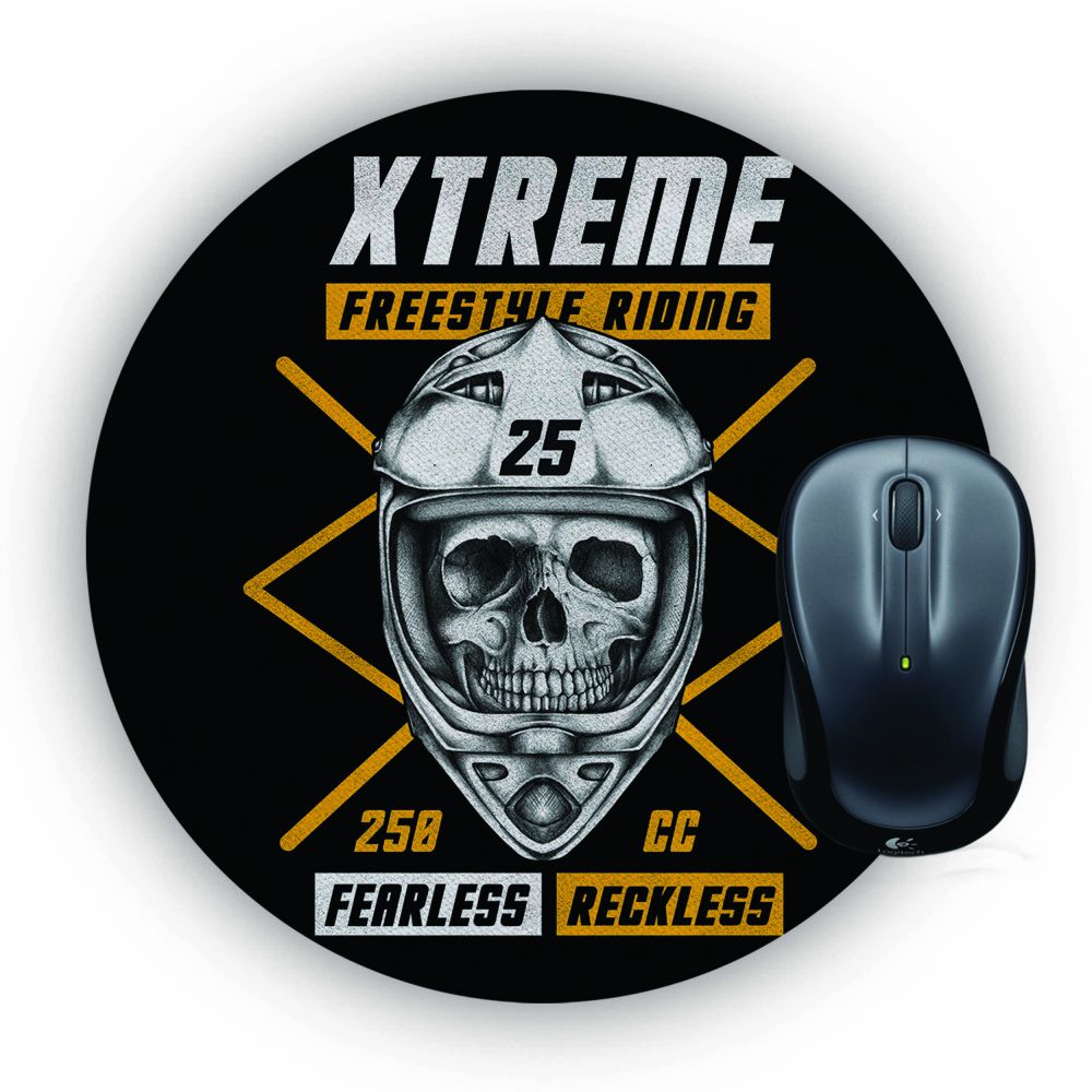 Fearless Riding Mouse Pad (Round)