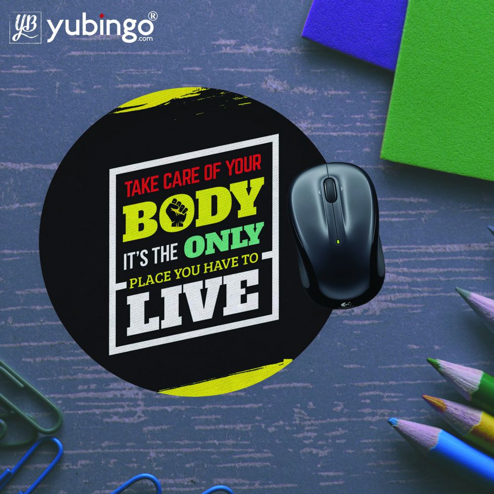Fitness Religion Mouse Pad (Round)-Image5