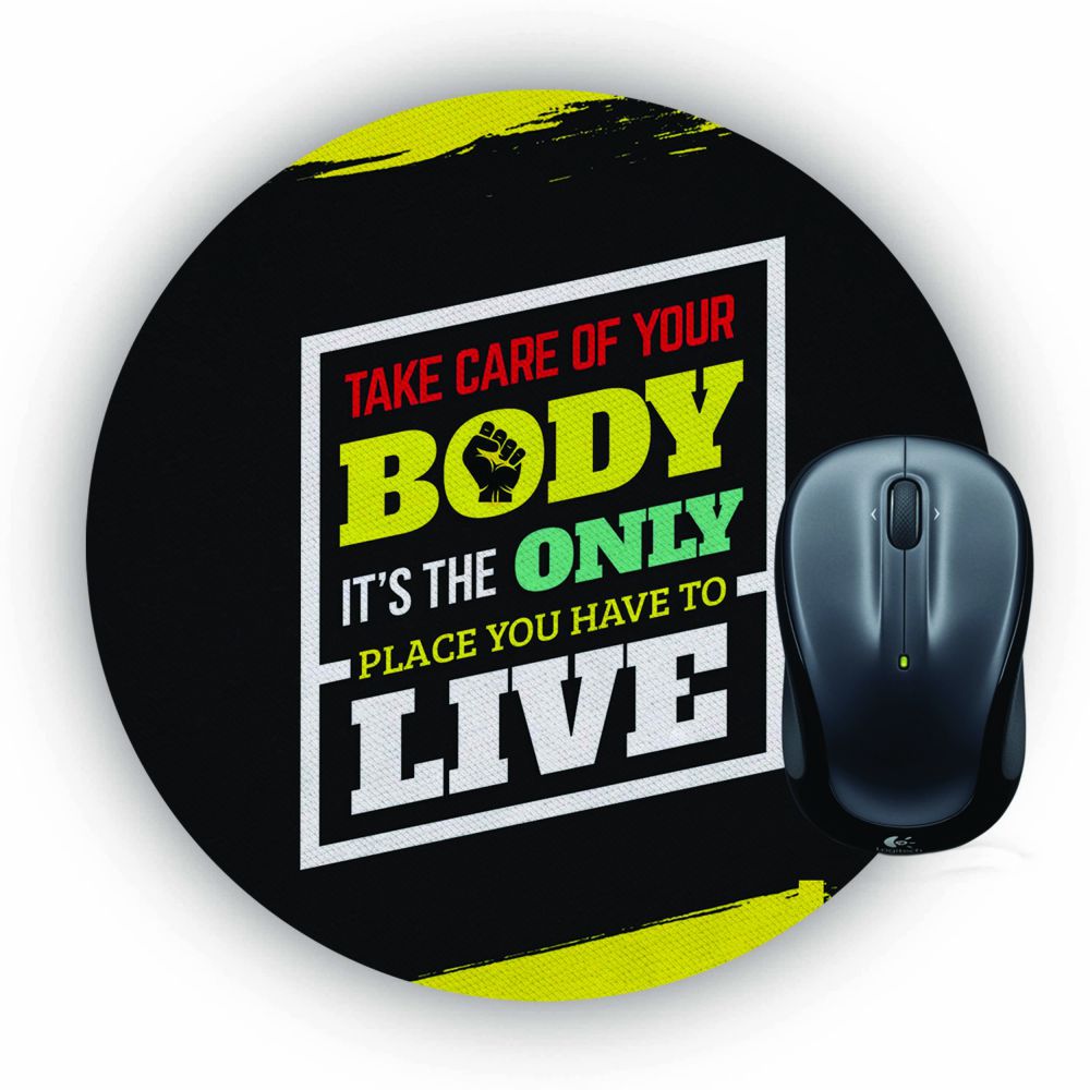 Fitness Religion Mouse Pad (Round)