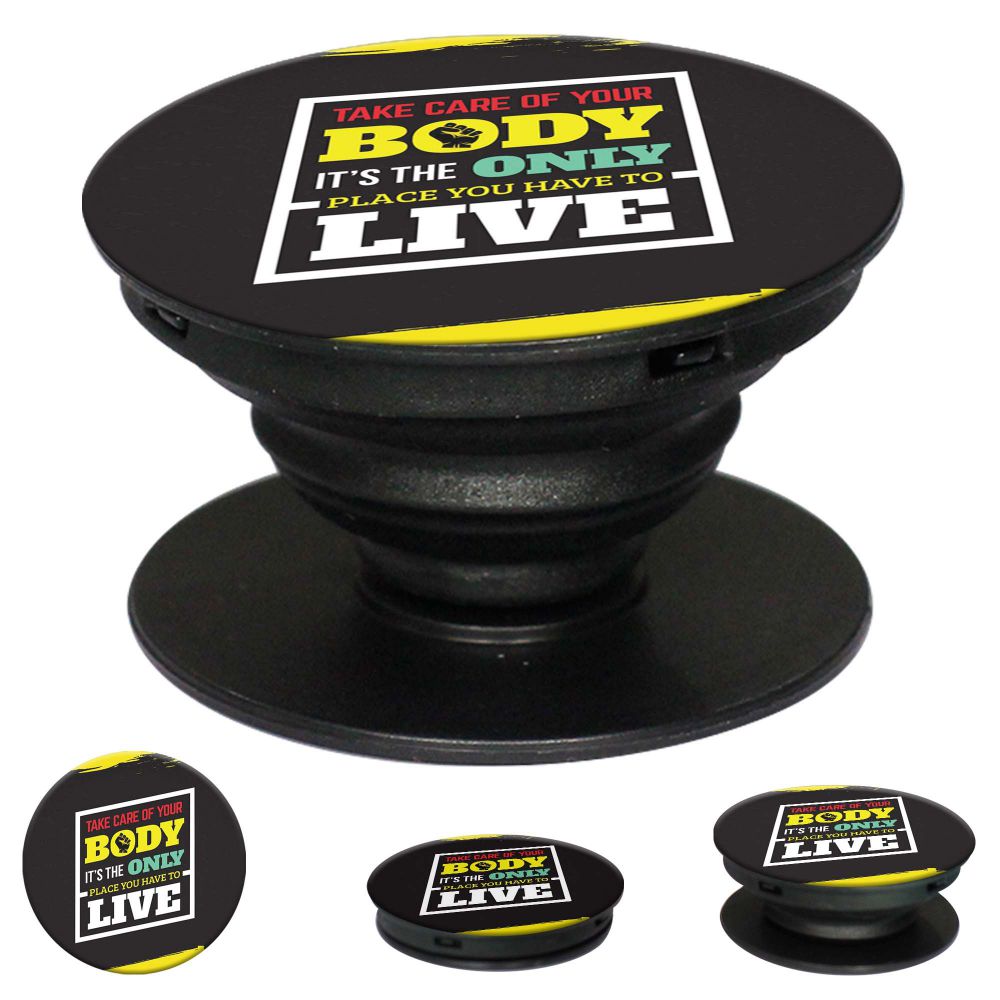 Fitness Religion Mobile Grip Stand (Black)-Image2