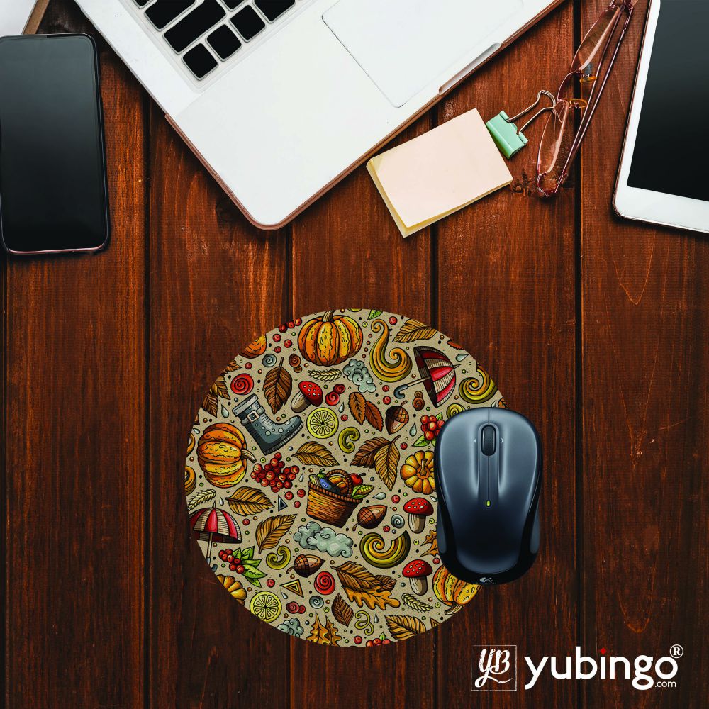 Foodie Delight Mouse Pad (Round)