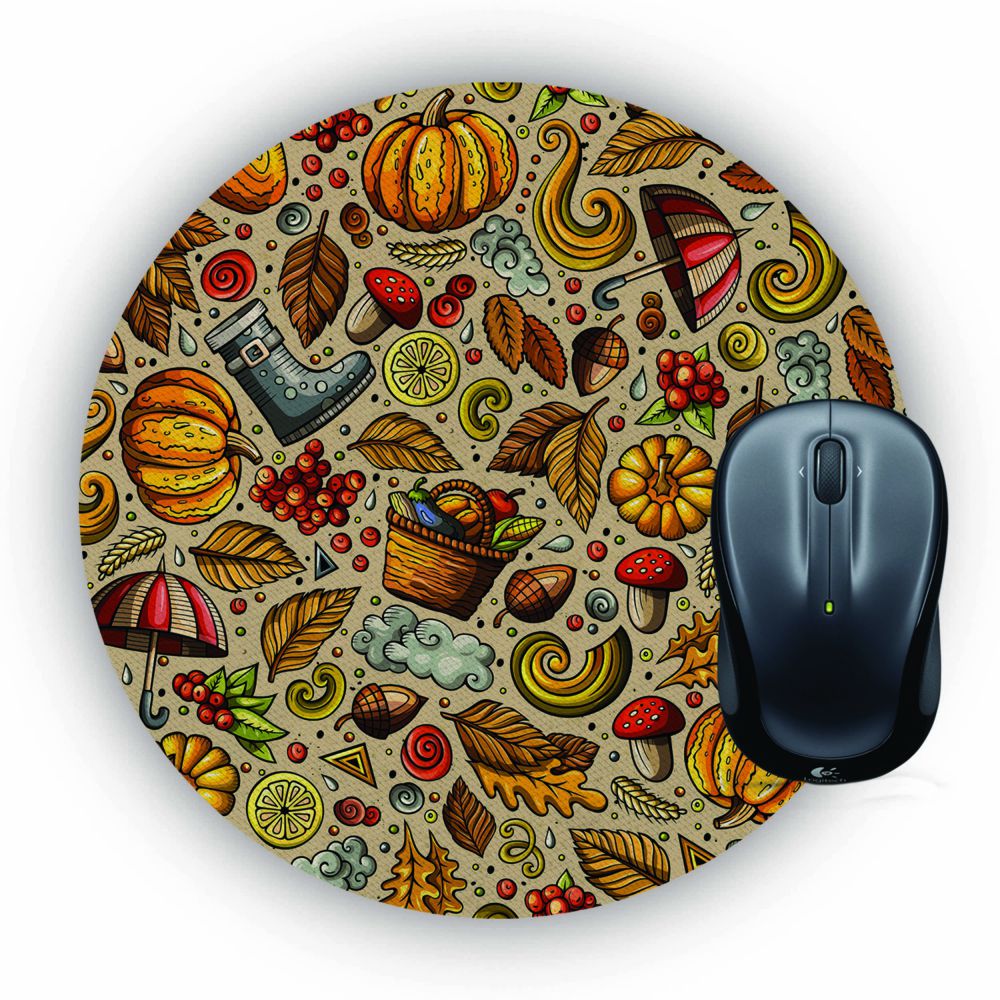 Foodie Delight Mouse Pad (Round)