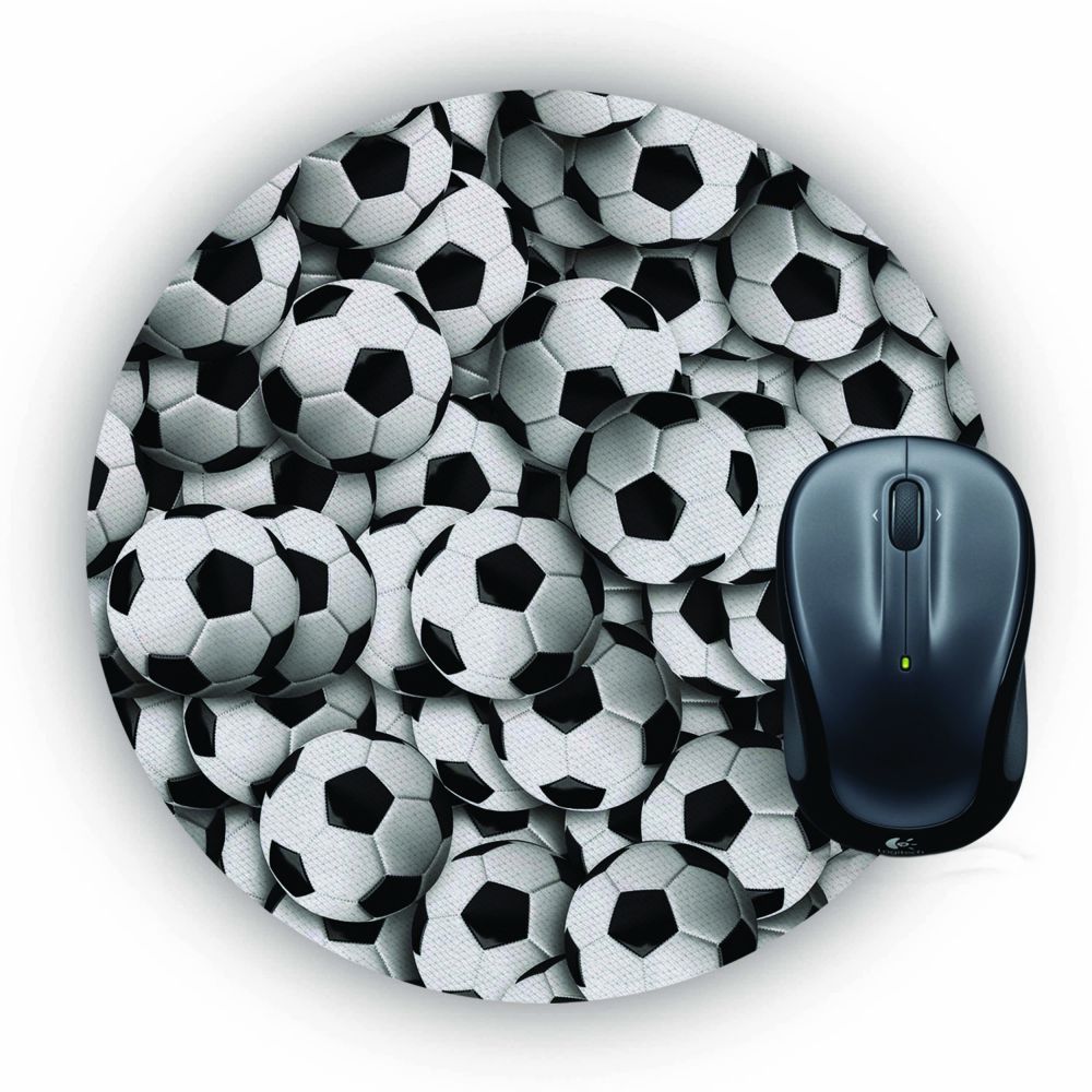 Footballs Mouse Pad (Round)