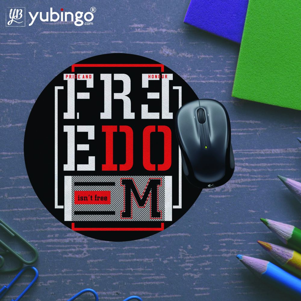Freedom Isn't Free Mouse Pad (Round)-Image5