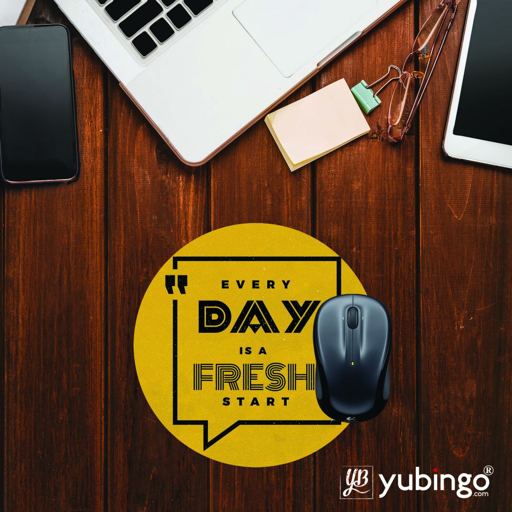 Fresh Start Mouse Pad (Round)-Image2
