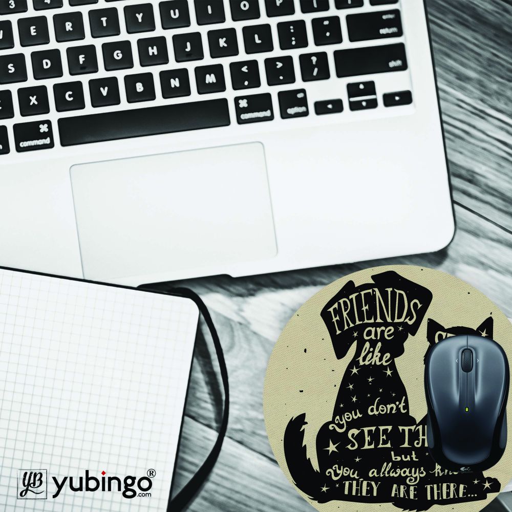 Friends are Like Star Mouse Pad (Round)-Image4