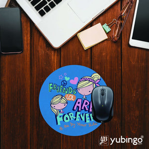 Friends Forever Mouse Pad (Round)-Image2