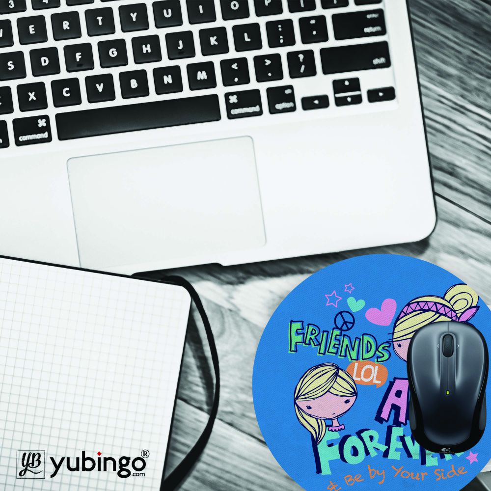 Friends Forever Mouse Pad (Round)-Image4