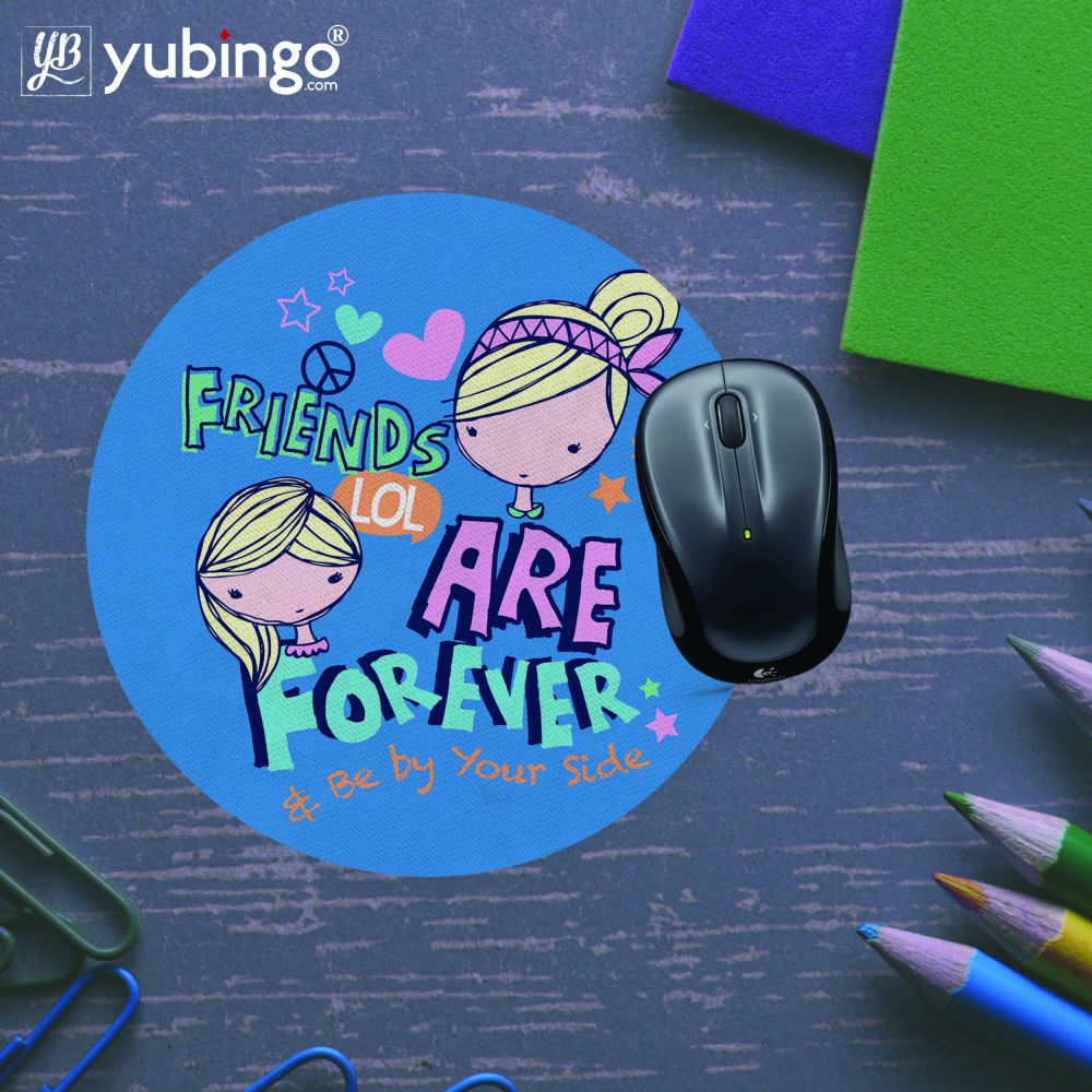 Friends Forever Mouse Pad (Round)-Image5