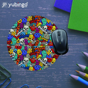 Funny Pattern Mouse Pad (Round)-Image5