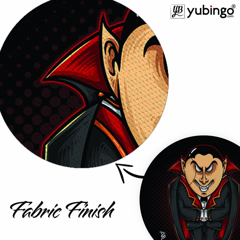 Funny Vampire Mouse Pad (Round)-Image3