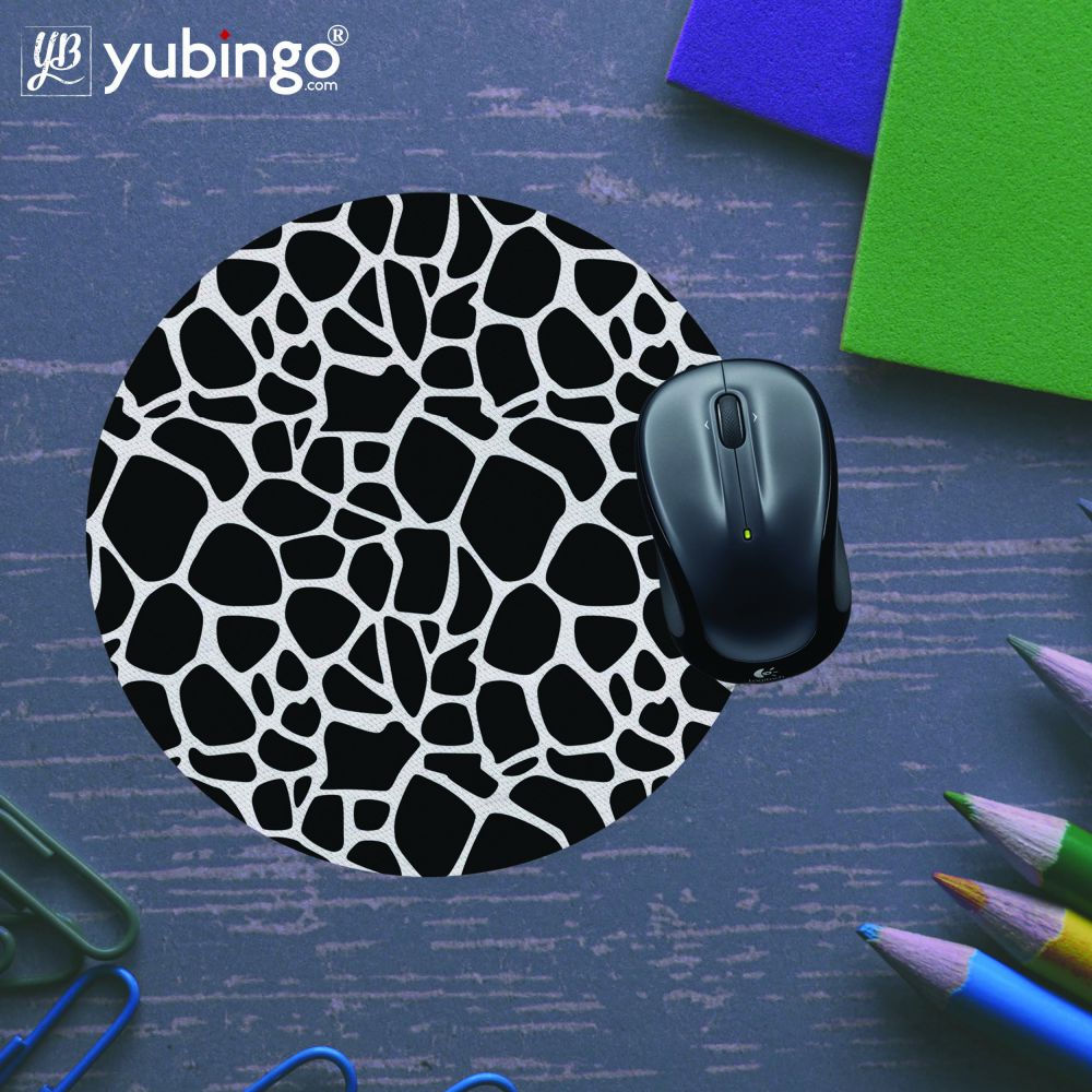 Giraffe Pattern Mouse Pad (Round)-Image5