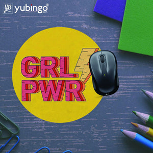 Girl Power Mouse Pad (Round)-Image5