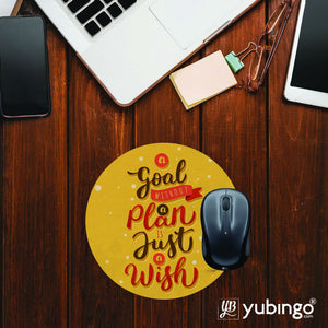 Goal and Plan Mouse Pad (Round)-Image2