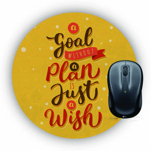 Goal and Plan Mouse Pad (Round)