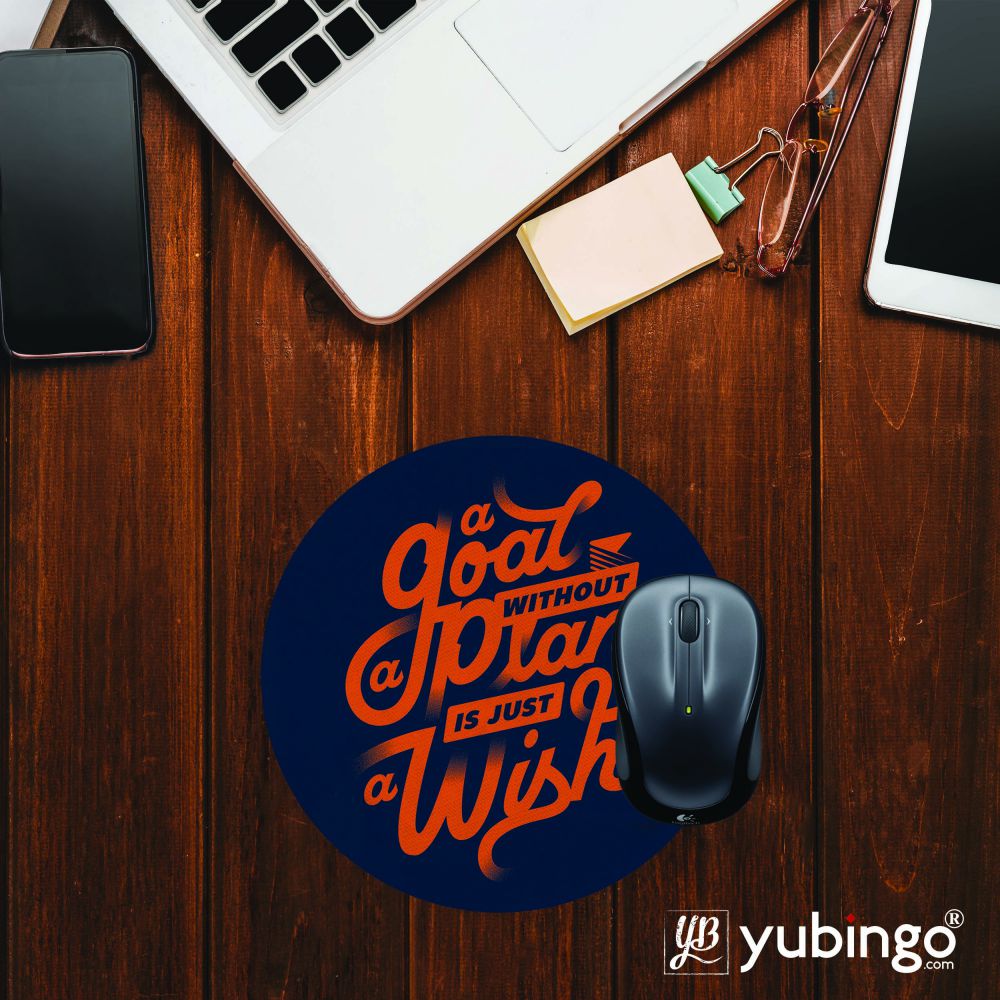 Goal and Wish Mouse Pad (Round)