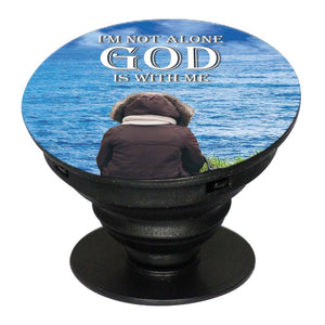 God is with Me Mobile Grip Stand (Black)