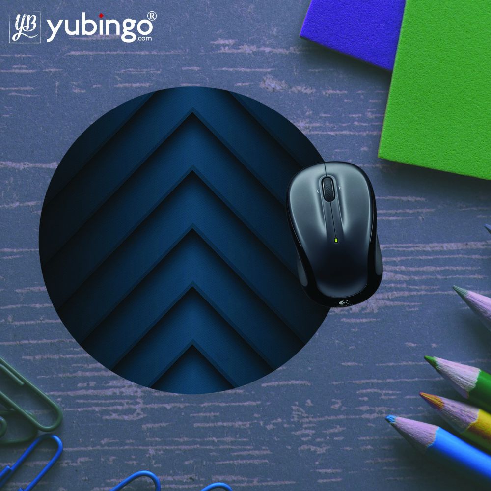 Going Up Pattern Mouse Pad (Round)-Image5
