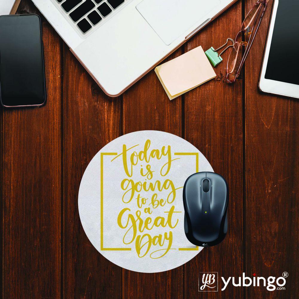 Great Day Mouse Pad (Round)-Image2