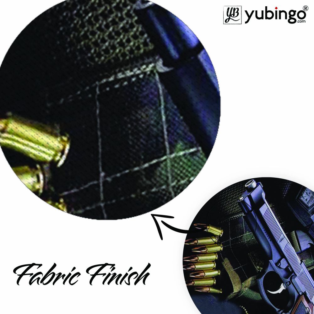 Guns And Bullets Mouse Pad (Round)-Image3
