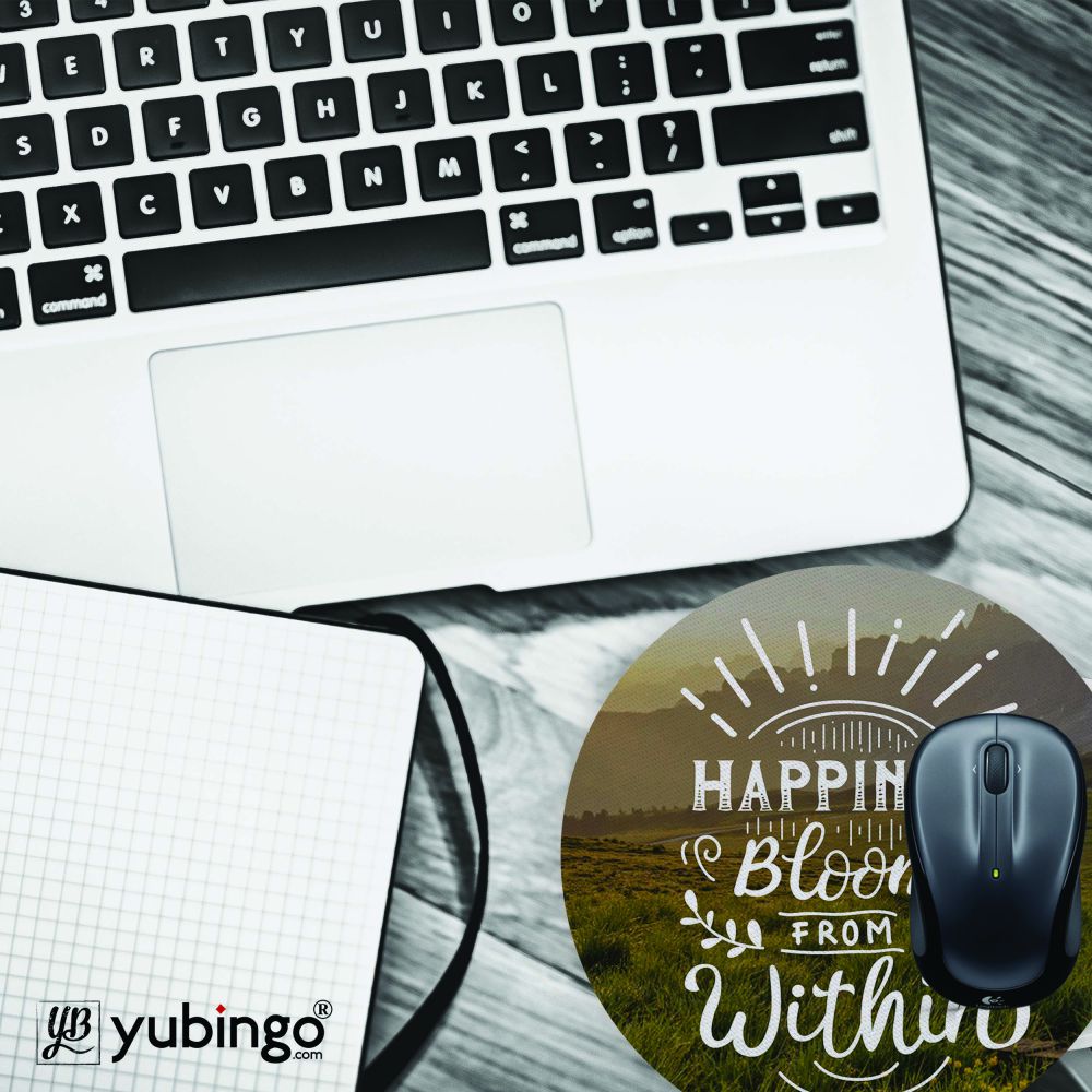 Happiness Within Mouse Pad (Round)-Image4