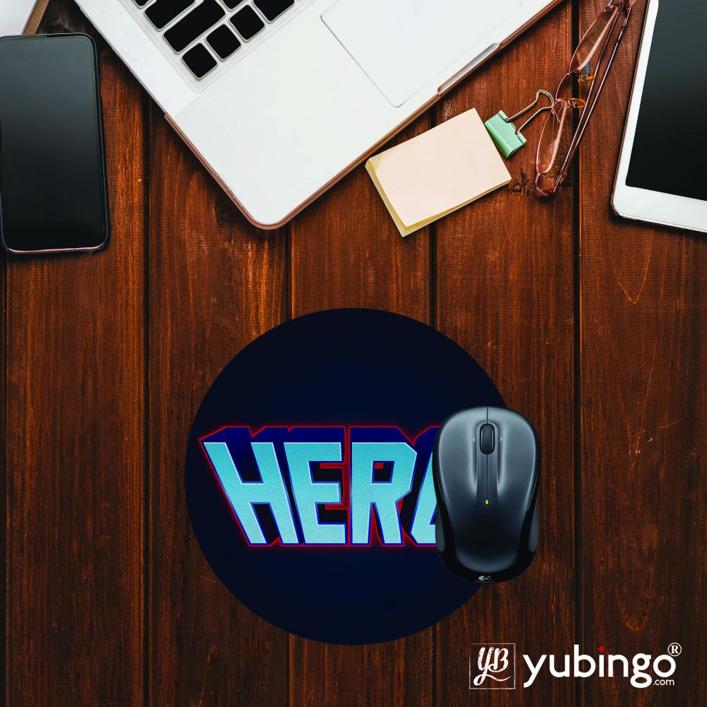 Hero Mouse Pad (Round)-Image2