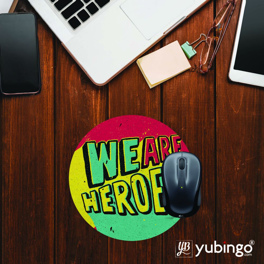 Heroes Mouse Pad (Round)