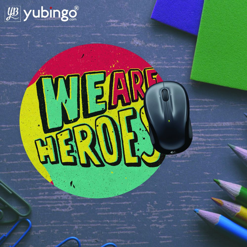 Heroes Mouse Pad (Round)-Image5