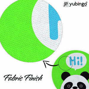 Hi Panda Mouse Pad (Round)-Image3