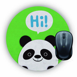 Hi Panda Mouse Pad (Round)