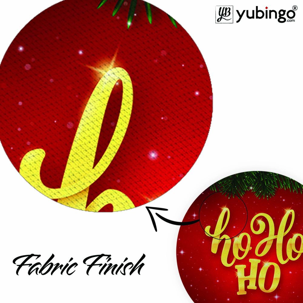 Ho Ho Ho Mouse Pad (Round)-Image3