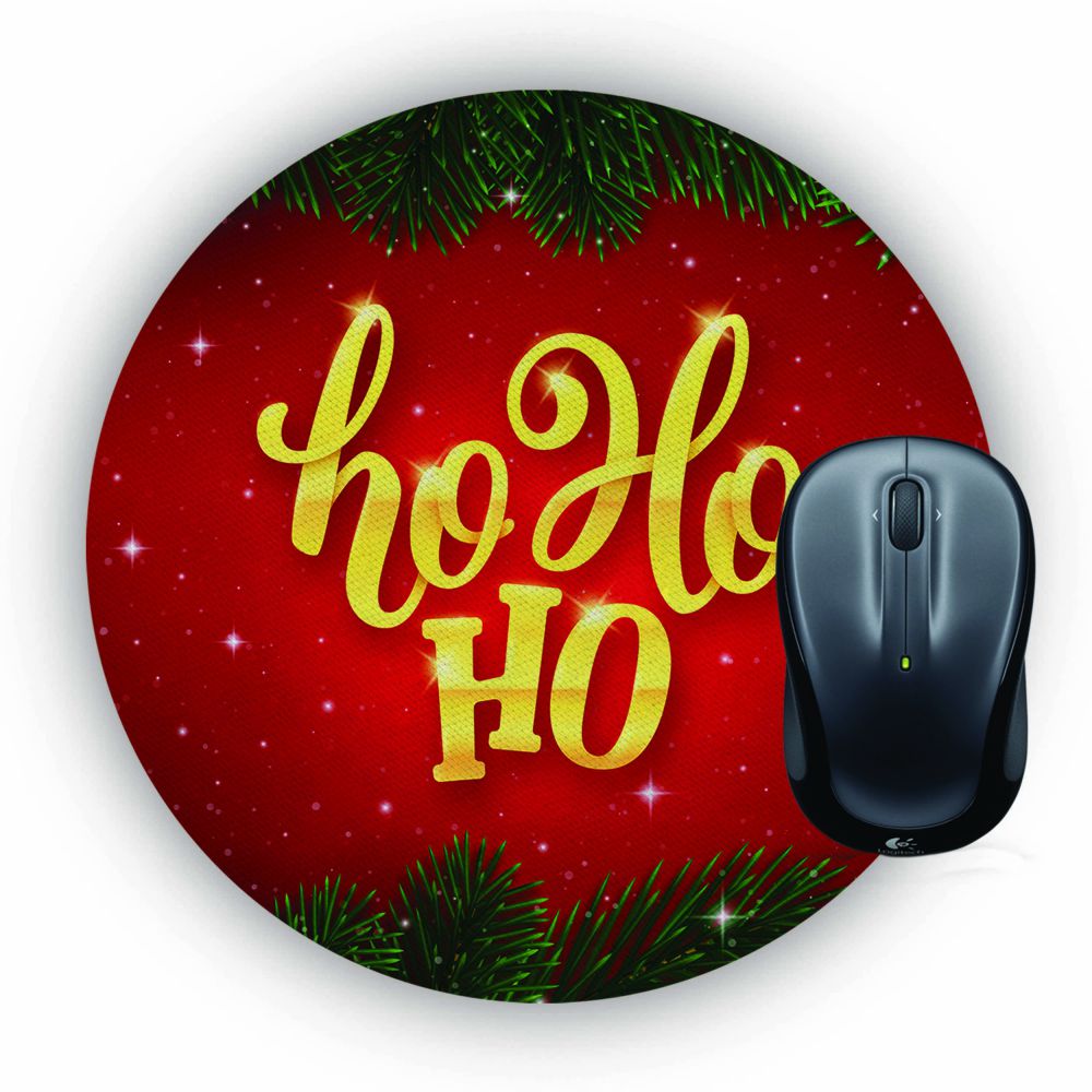 Ho Ho Ho Mouse Pad (Round)