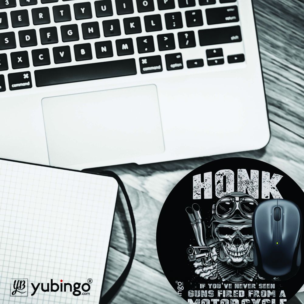Honk At Own Risk Mouse Pad (Round)-Image4