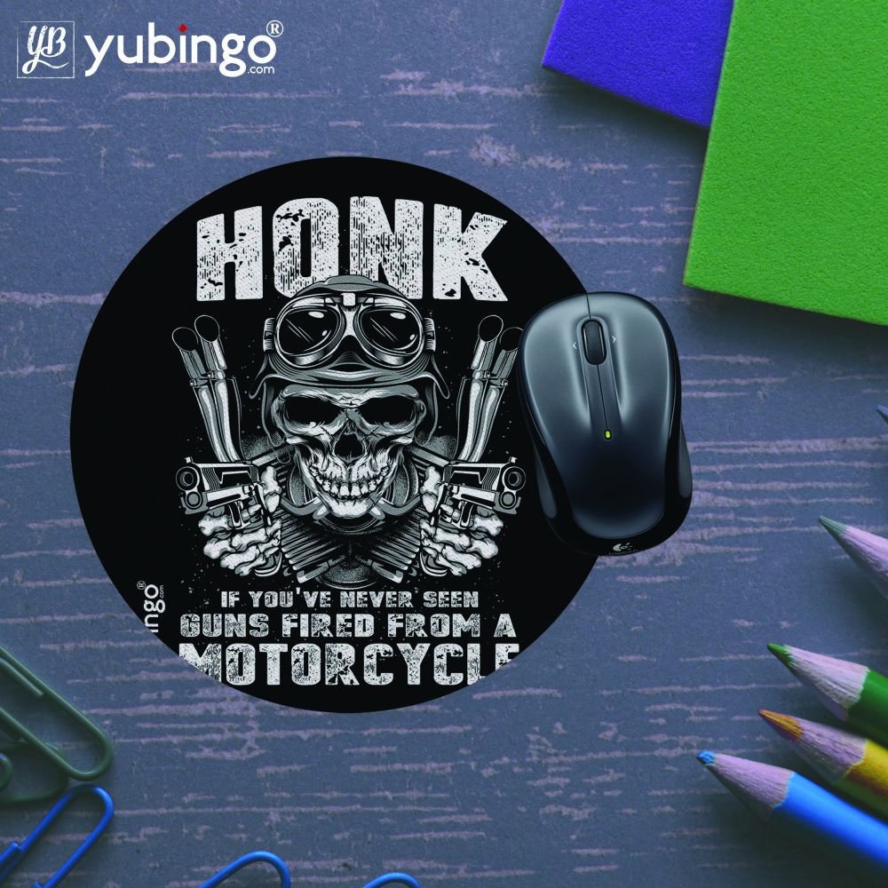 Honk At Own Risk Mouse Pad (Round)-Image5