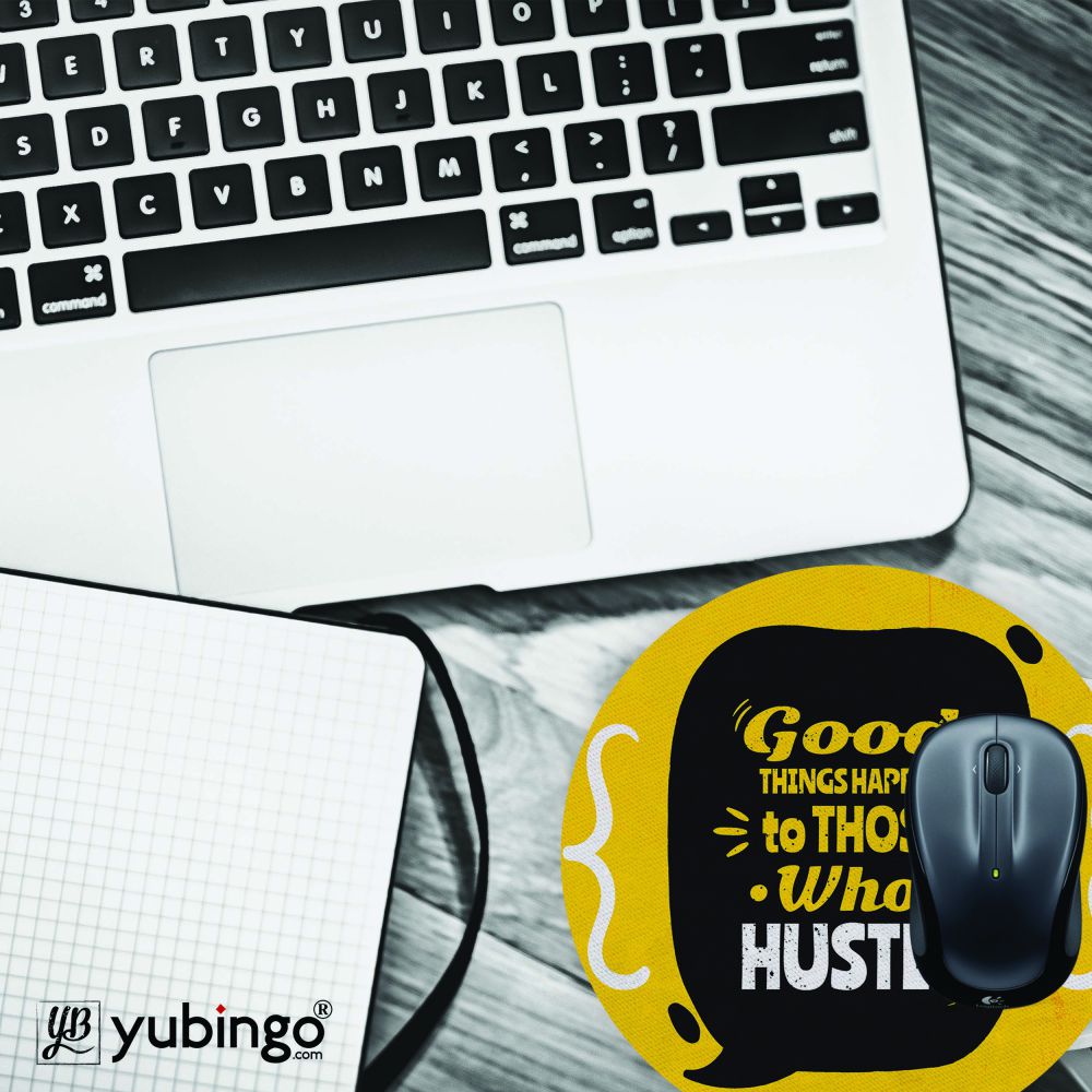 Hustle Mouse Pad (Round)-Image4