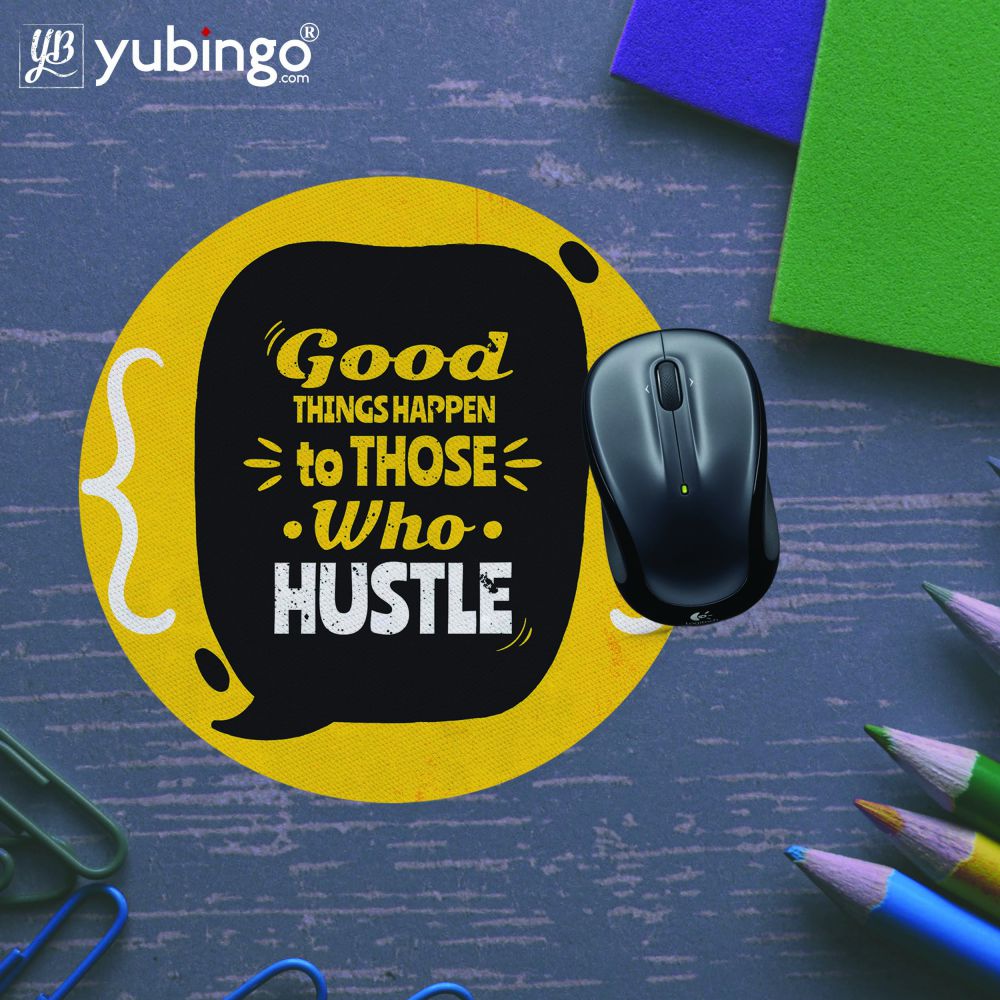 Hustle Mouse Pad (Round)-Image5