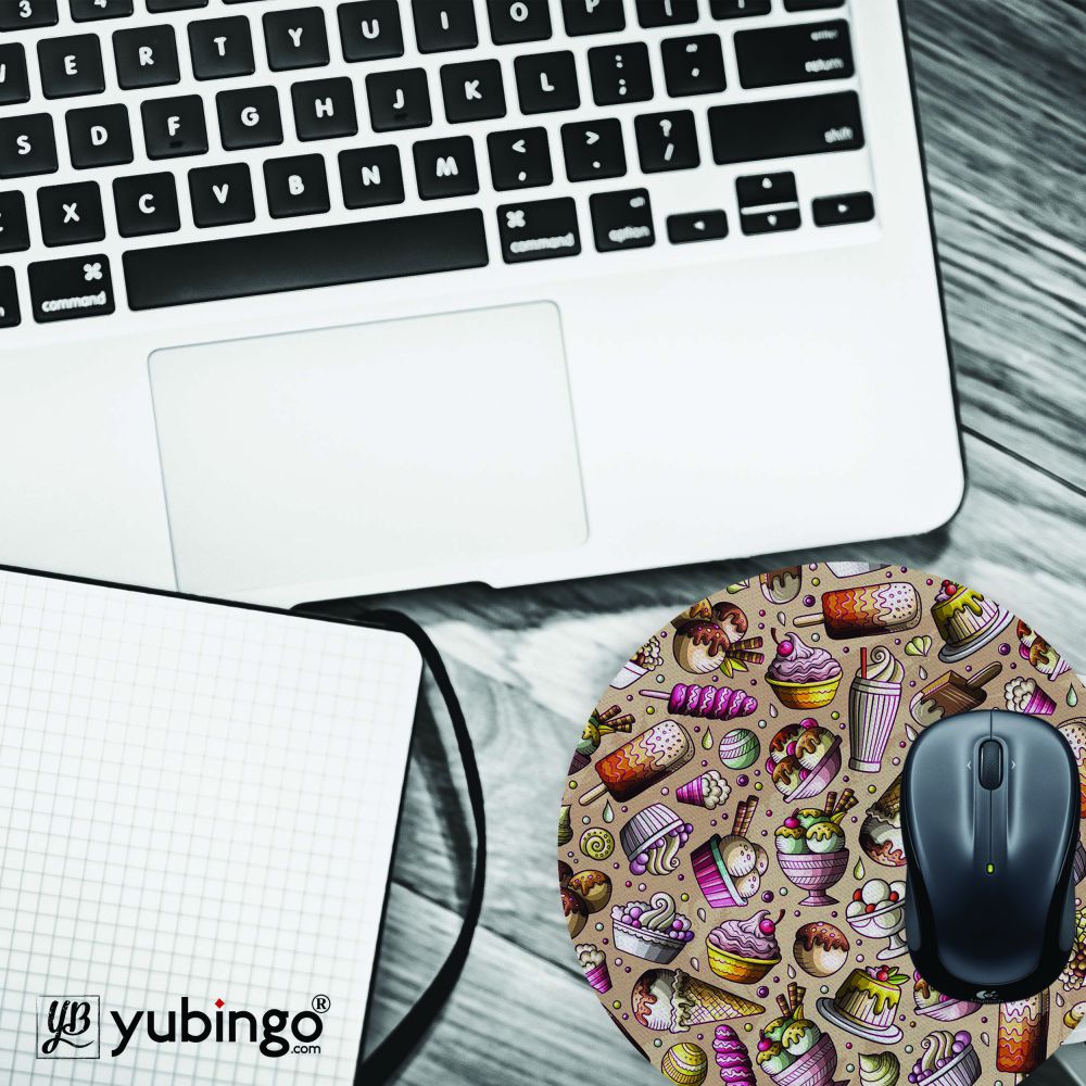Ice Cream Overload Mouse Pad (Round)-Image4
